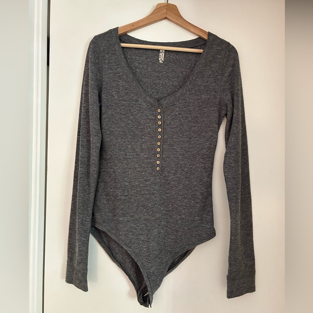 Free People Long Sleeve Bodysuit